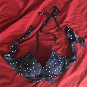 American Eagle Polka Dot Push Up Bikini Top